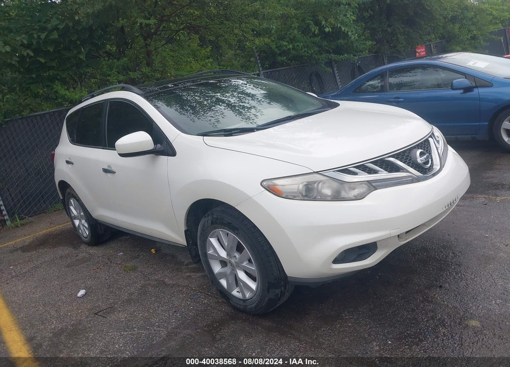2013 NISSAN MURANO SL VIN: JN8AZ1MW4DW312425