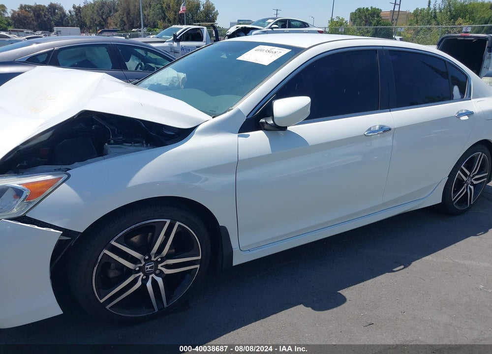 2017 HONDA ACCORD SPORT VIN: 1HGCR2F5XHA078178