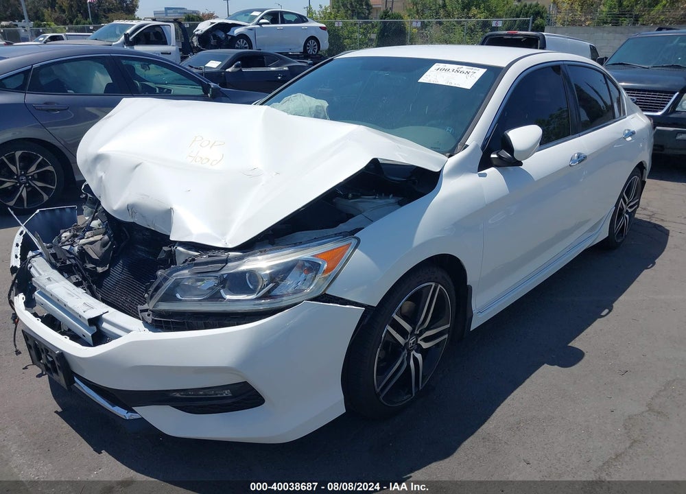 2017 HONDA ACCORD SPORT VIN: 1HGCR2F5XHA078178