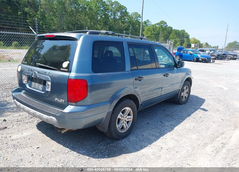 2005 HONDA PILOT EX-L VIN: 2HKYF18645H506361