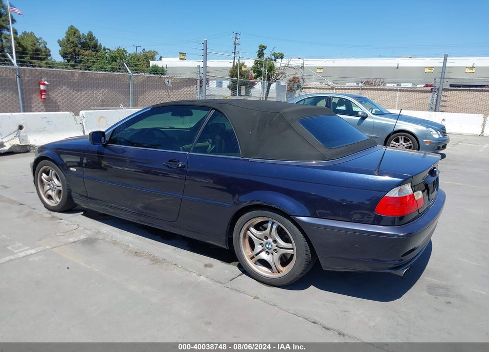 2002 BMW 330CI VIN: WBABS534X2JU91282