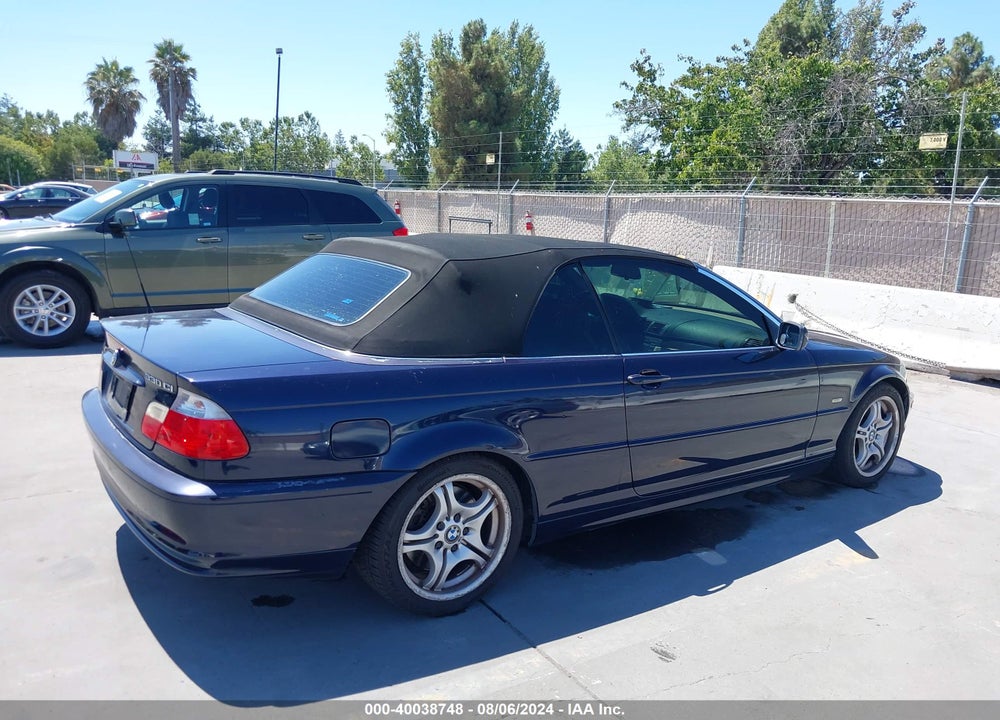 2002 BMW 330CI VIN: WBABS534X2JU91282