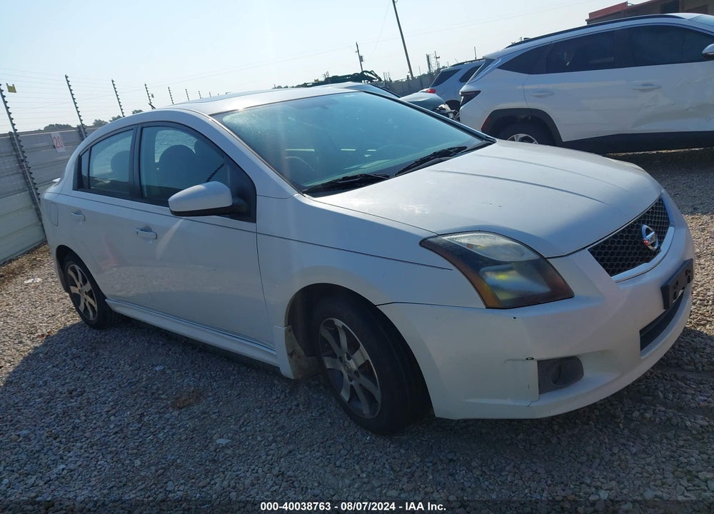 2012 NISSAN SENTRA 2.0 SR VIN: 3N1AB6AP2CL629802