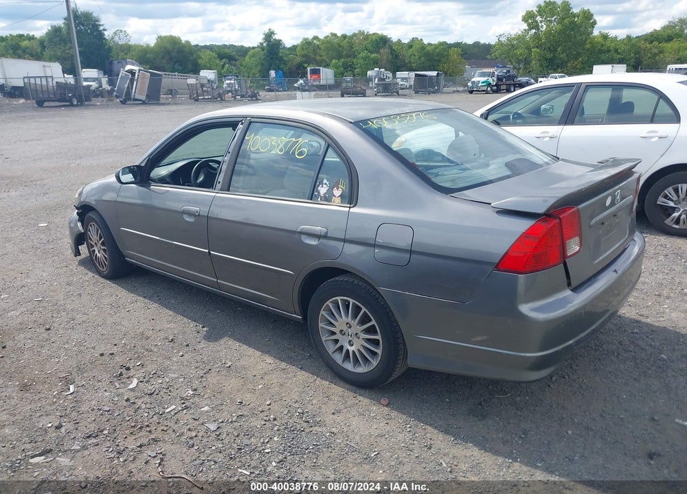 2005 HONDA CIVIC LX VIN: 2HGES16515H604959