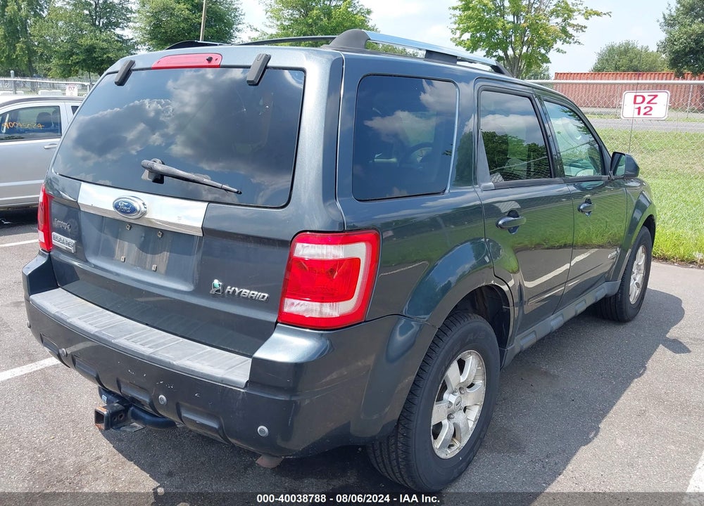 2009 FORD ESCAPE HYBRID LIMITED VIN: 1FMCU59349KA11849