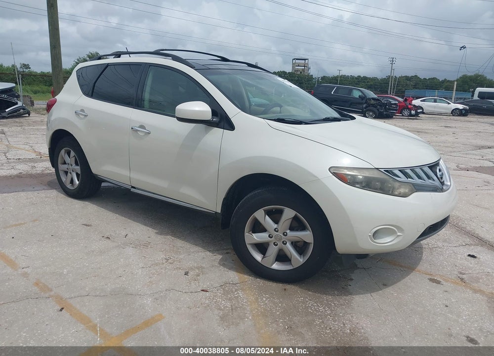 2010 NISSAN MURANO SL VIN: JN8AZ1MU0AW008521