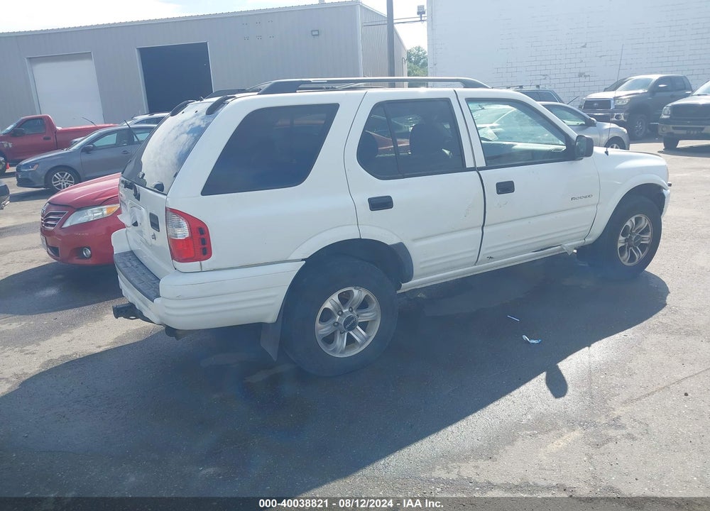 2004 ISUZU RODEO S 3.2L V6 VIN: 4S2DM58W344308049