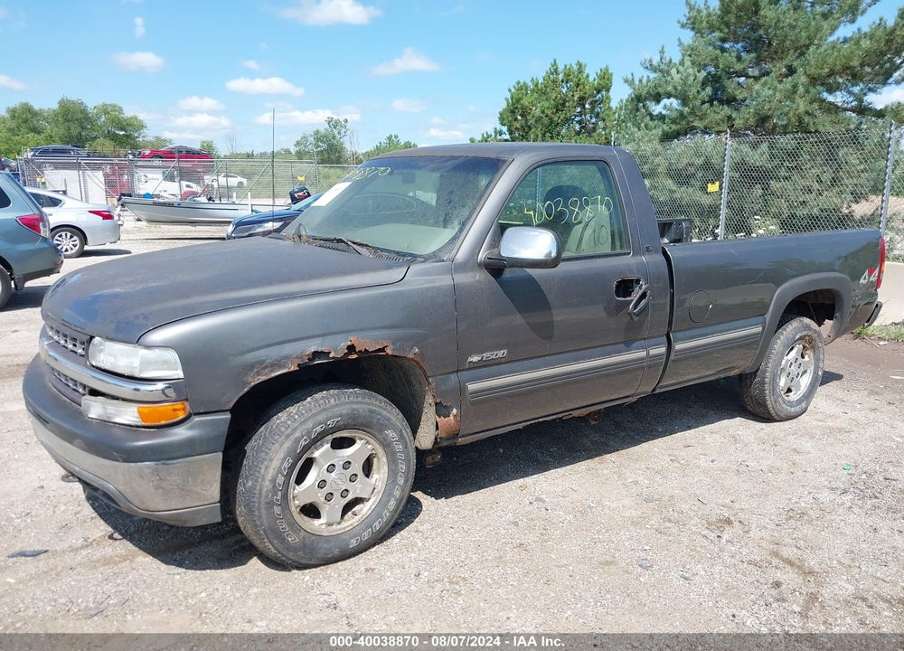 2000 CHEVROLET SILVERADO 1500 LS VIN: 1GCEK14T0YE198779