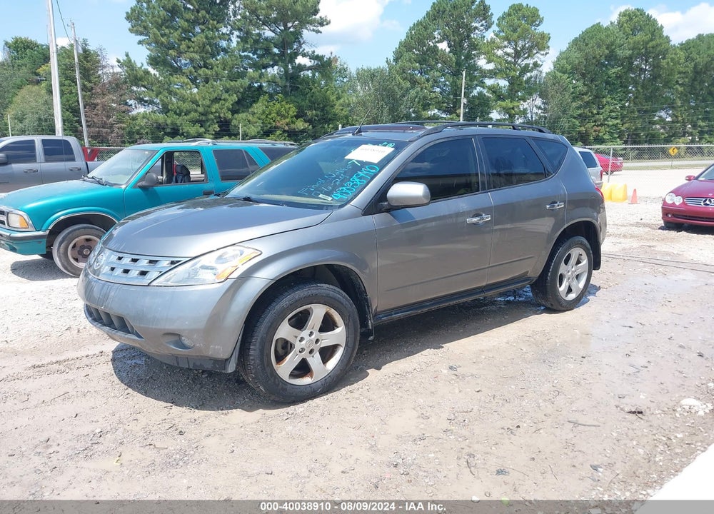2005 NISSAN MURANO SL VIN: JN8AZ08T05W307136