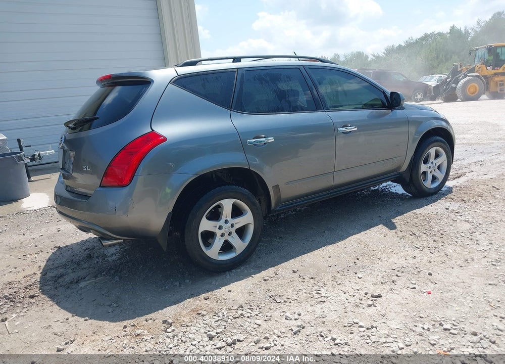 2005 NISSAN MURANO SL VIN: JN8AZ08T05W307136