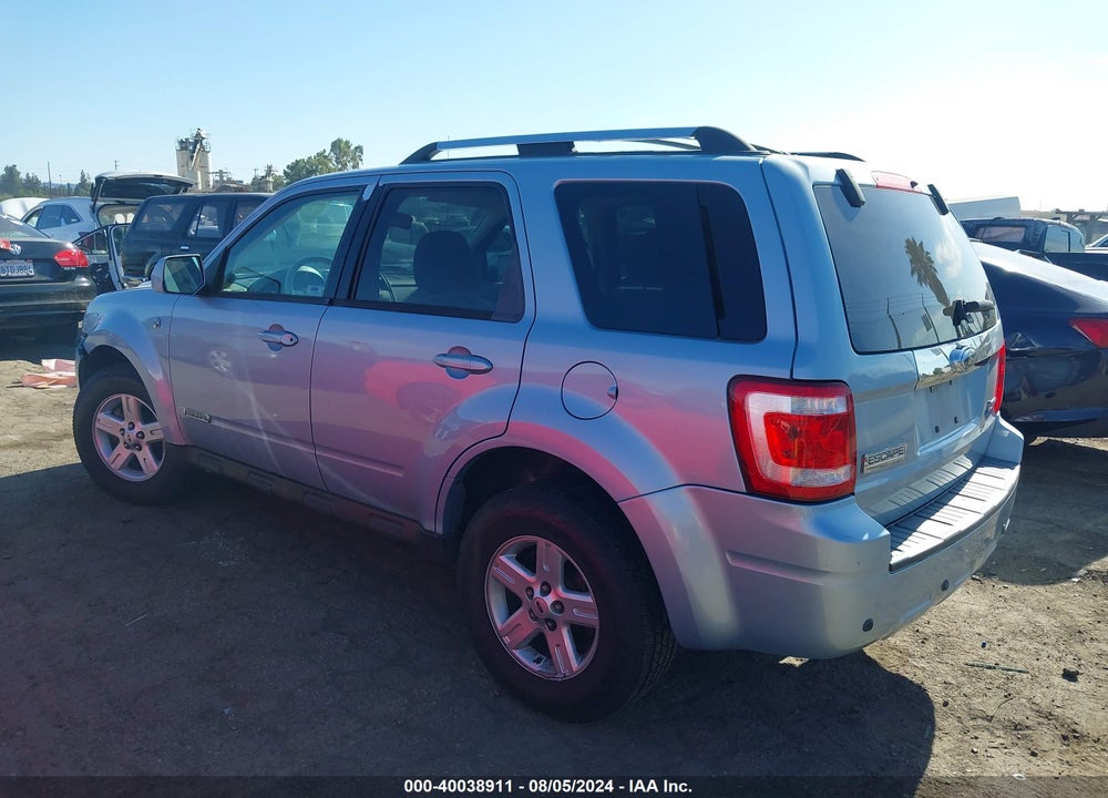 2008 FORD ESCAPE HYBRID VIN: 1FMCU59H38KA22173