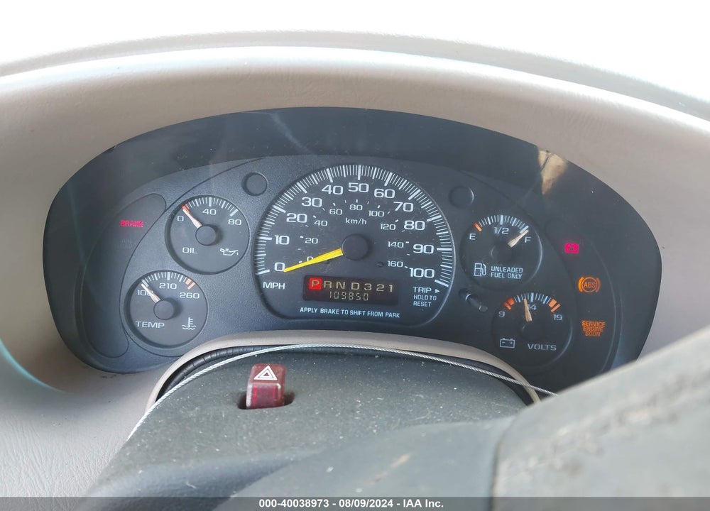 2000 CHEVROLET ASTRO VIN: 1GNEL19W1YB150894