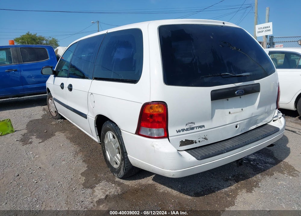 2003 FORD WINDSTAR STANDARD VIN: 2FMZA50433BA92871