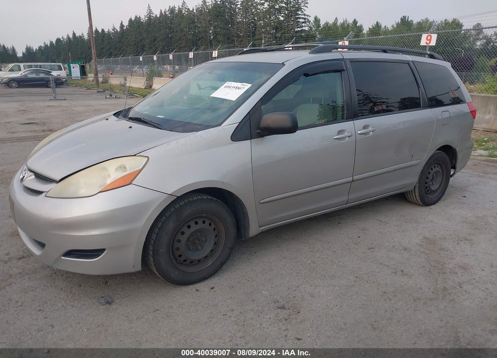 2008 TOYOTA SIENNA LE VIN: 5TDZK23CX8S218412