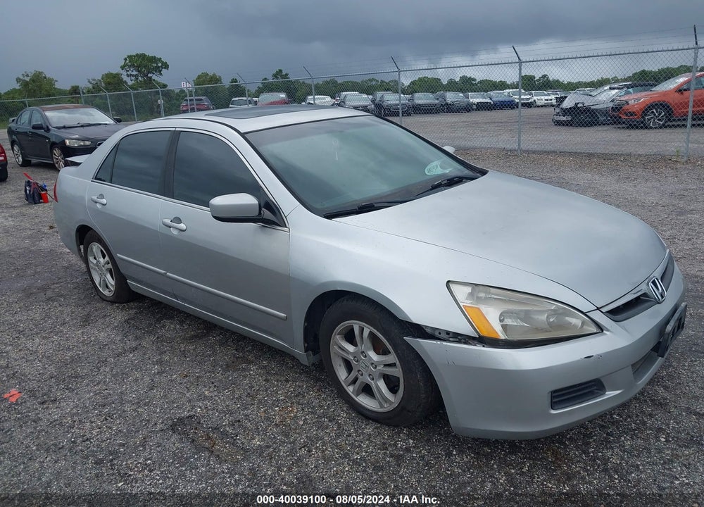 2007 HONDA ACCORD 2.4 EX VIN: 1HGCM56897A116038