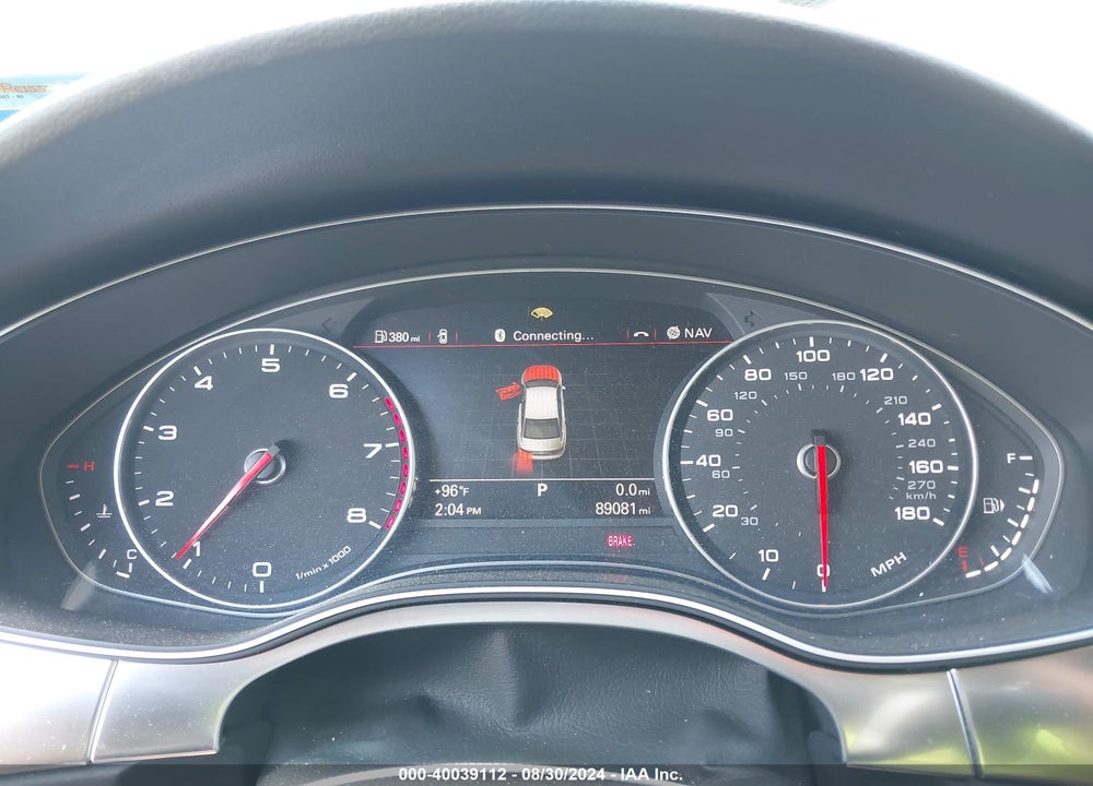 2012 AUDI A6 3.0 PREMIUM VIN: WAUGGAFCXCN167424