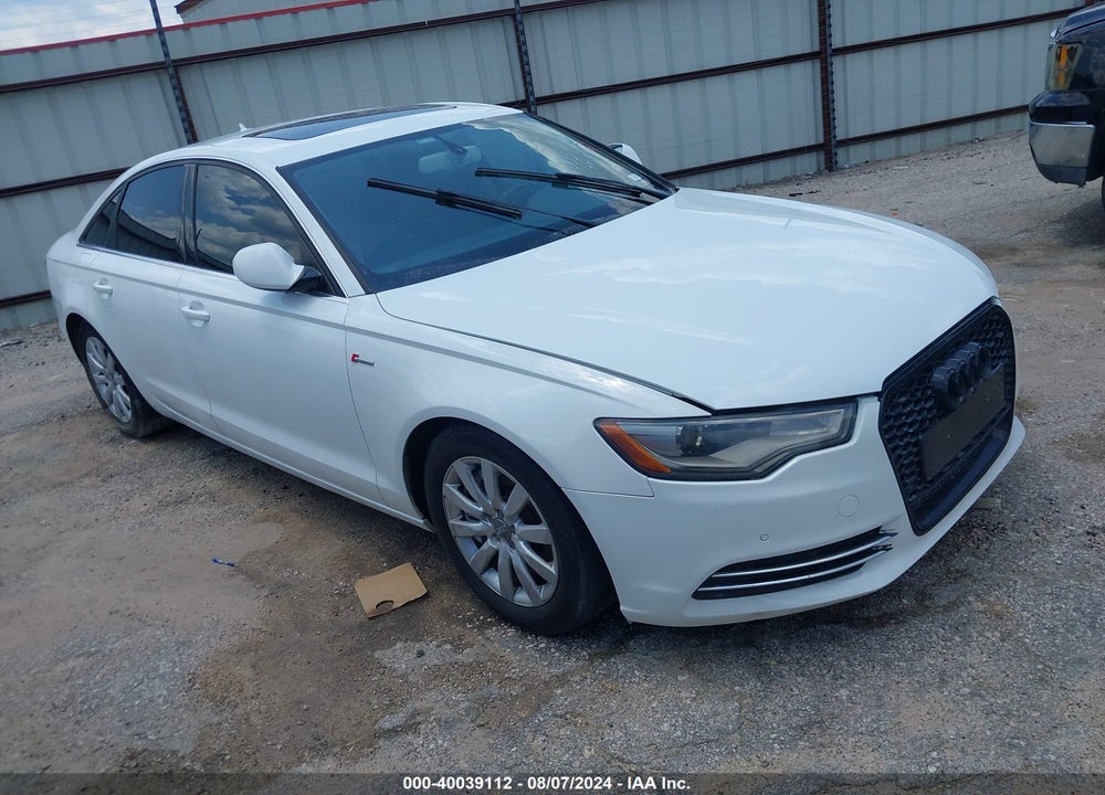 2012 AUDI A6 3.0 PREMIUM VIN: WAUGGAFCXCN167424