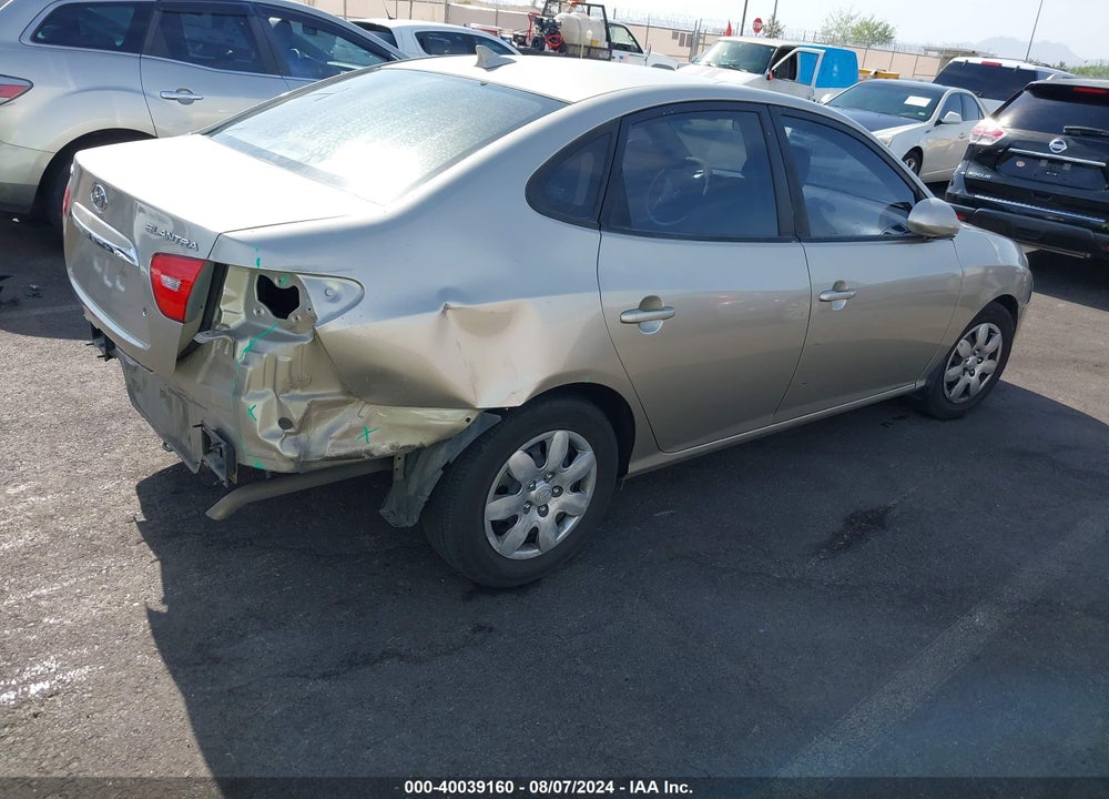 2010 HYUNDAI ELANTRA GLS VIN: KMHDU4AD0AU947981