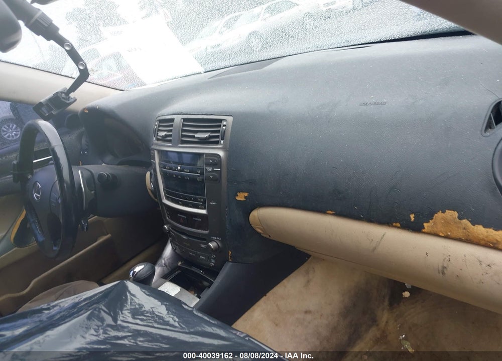 2008 LEXUS IS 250 VIN: JTHBK262482060210