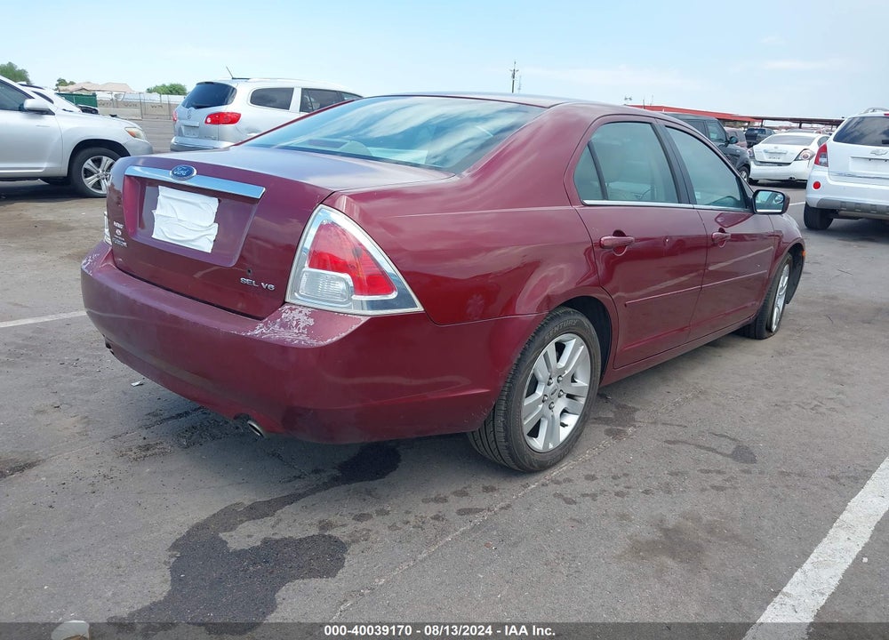 2006 FORD FUSION SEL VIN: 3FAHP08126R132784