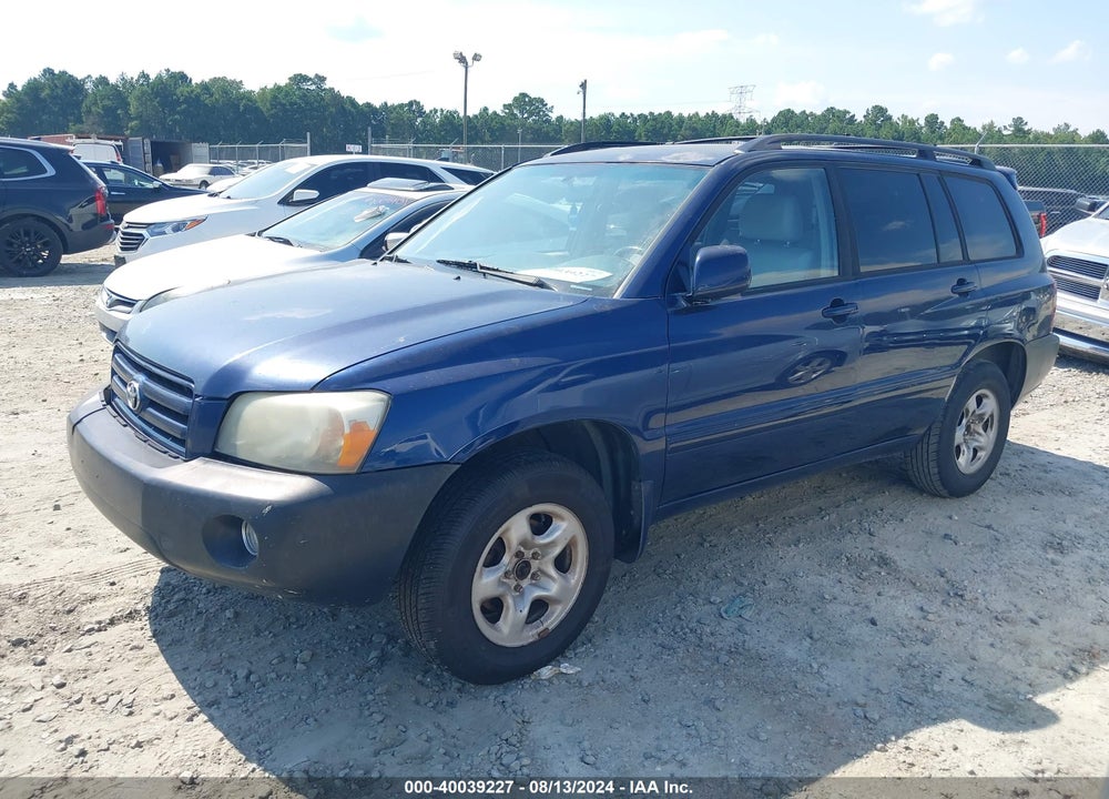 2007 TOYOTA HIGHLANDER VIN: JTEGD21A470162841
