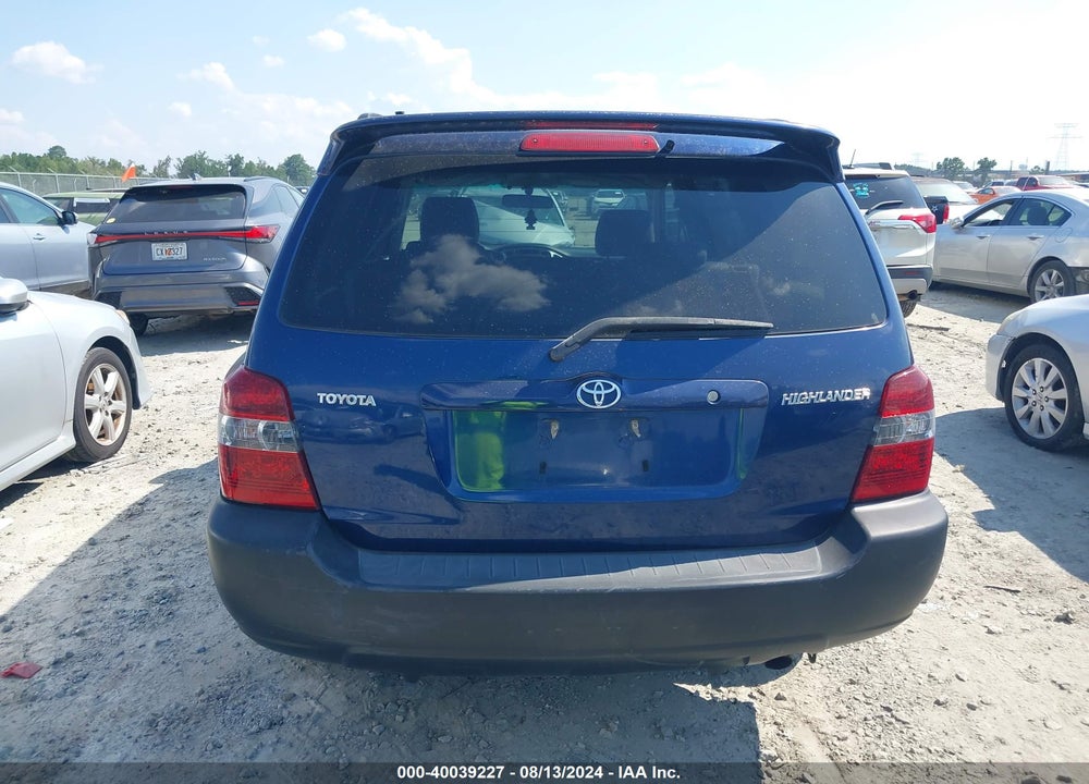 2007 TOYOTA HIGHLANDER VIN: JTEGD21A470162841