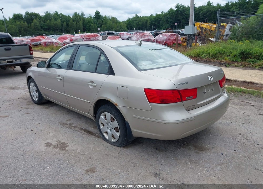 2009 HYUNDAI SONATA GLS VIN: 5NPET46C99H501801