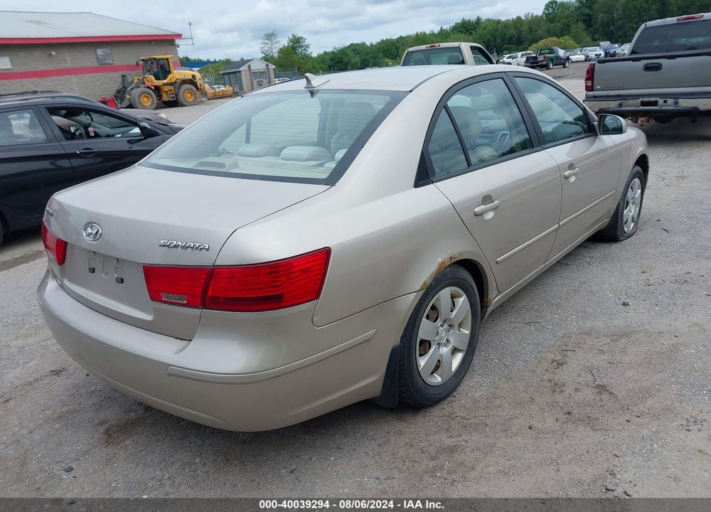 2009 HYUNDAI SONATA GLS VIN: 5NPET46C99H501801