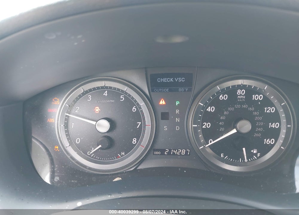2008 LEXUS ES 350 VIN: JTHBJ46GX82247039