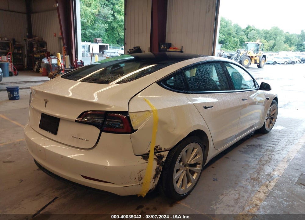 2022 TESLA MODEL 3 LONG RANGE DUAL MOTOR ALL-WHEEL DRIVE VIN: 5YJ3E1EB9NF118135