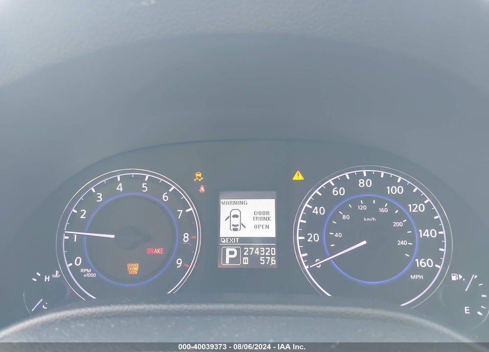 2012 INFINITI G37X VIN: JN1CV6AR1CM671370