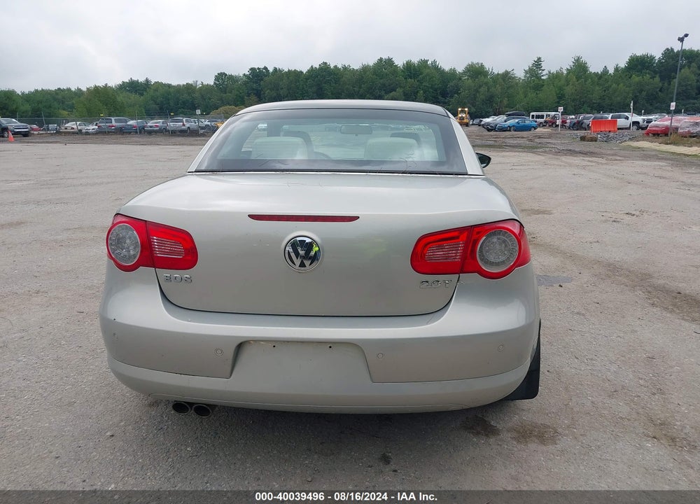 2009 VOLKSWAGEN EOS KOMFORT VIN: WVWBA71FX9V012559