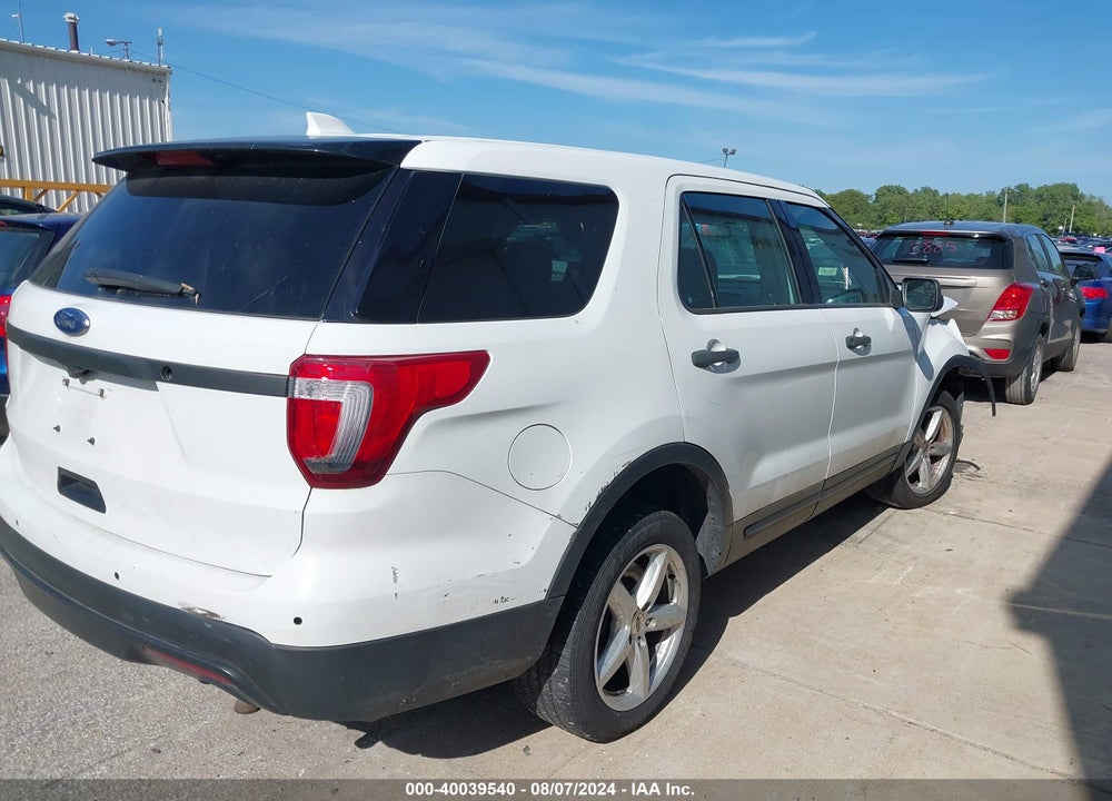 2016 FORD UTILITY POLICE INTERCEPTOR VIN: 1FM5K8AR3GGD31664