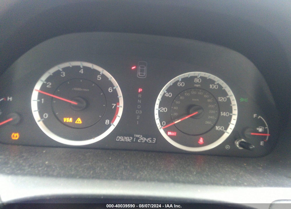 2010 HONDA ACCORD 2.4 LX VIN: 1HGCP2F37AA138606