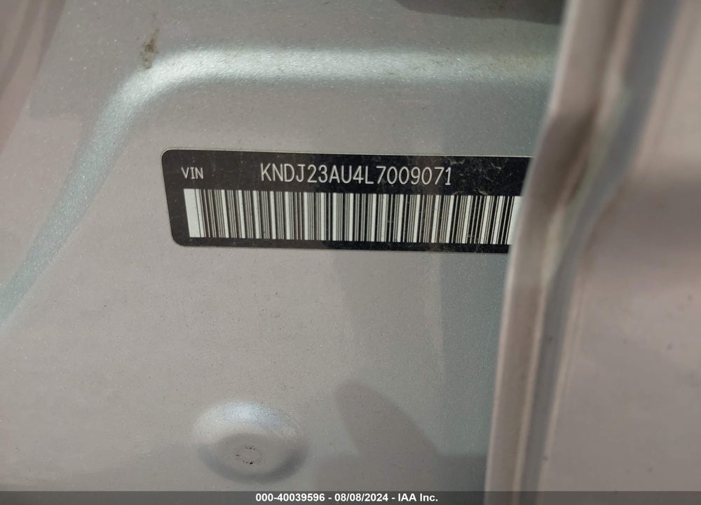 2020 KIA SOUL LX VIN: KNDJ23AU4L7009071