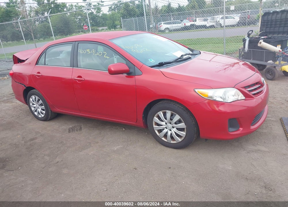 2013 TOYOTA COROLLA LE VIN: 2T1BU4EE7DC977656