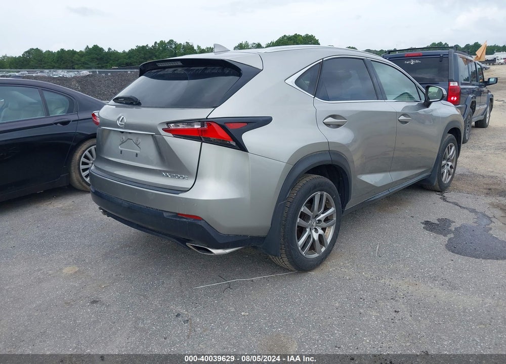 2016 LEXUS NX 200T VIN: JTJBARBZ8G2047813