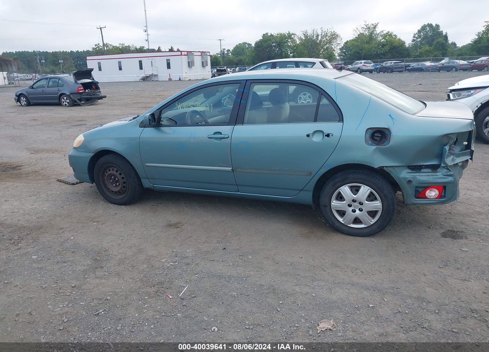 2006 TOYOTA COROLLA LE VIN: 2T1BR32E26C608884