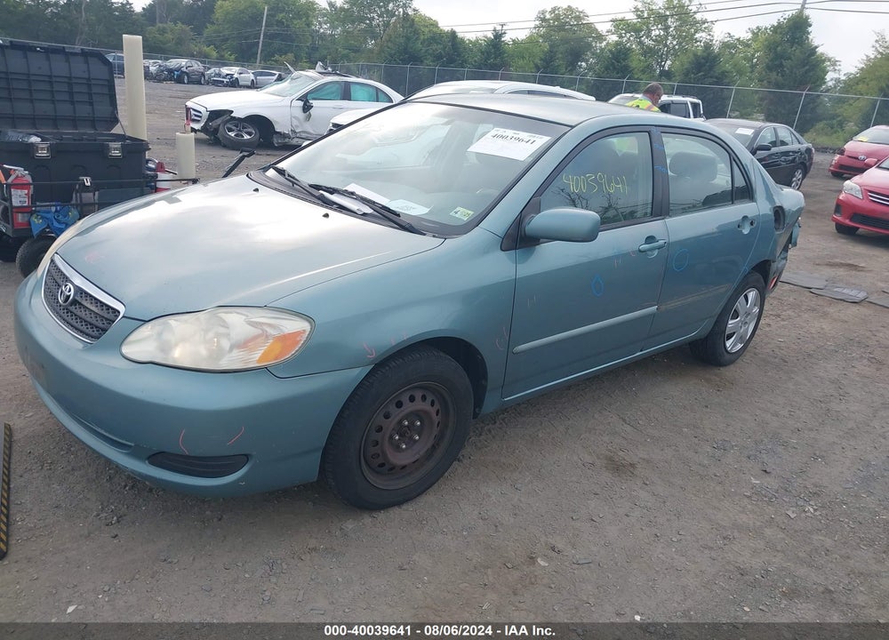 2006 TOYOTA COROLLA LE VIN: 2T1BR32E26C608884