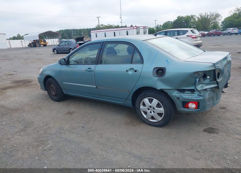 2006 TOYOTA COROLLA LE VIN: 2T1BR32E26C608884
