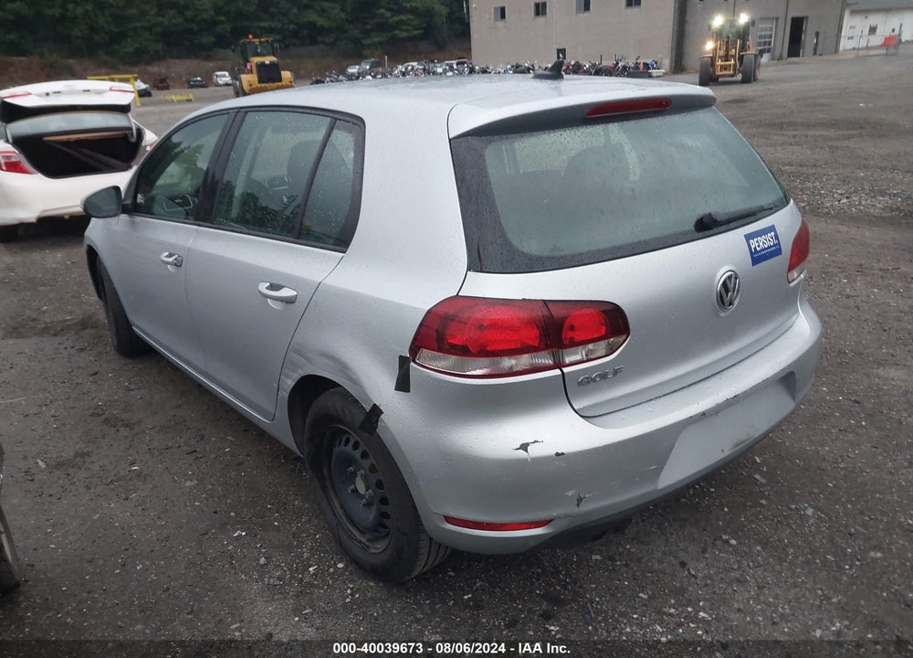 2013 VOLKSWAGEN GOLF 2.5L 4-DOOR VIN: WVWDB7AJ3DW058330