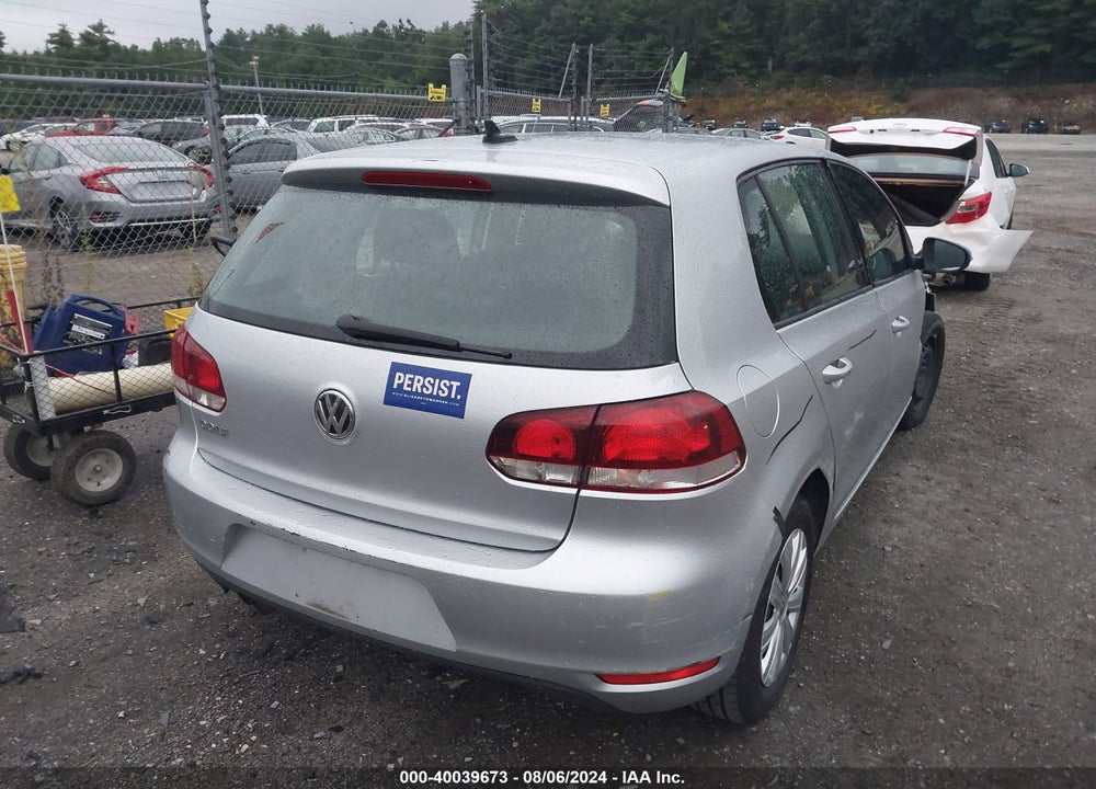 2013 VOLKSWAGEN GOLF 2.5L 4-DOOR VIN: WVWDB7AJ3DW058330