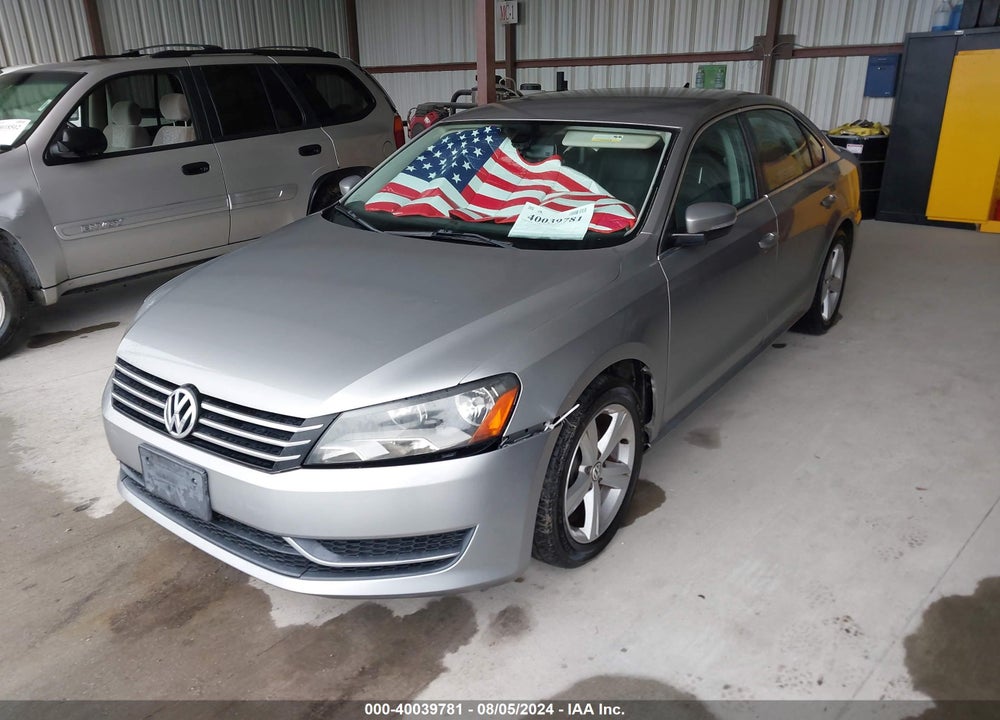 2013 VOLKSWAGEN PASSAT 2.5L SE VIN: 1VWBP7A3XDC085128