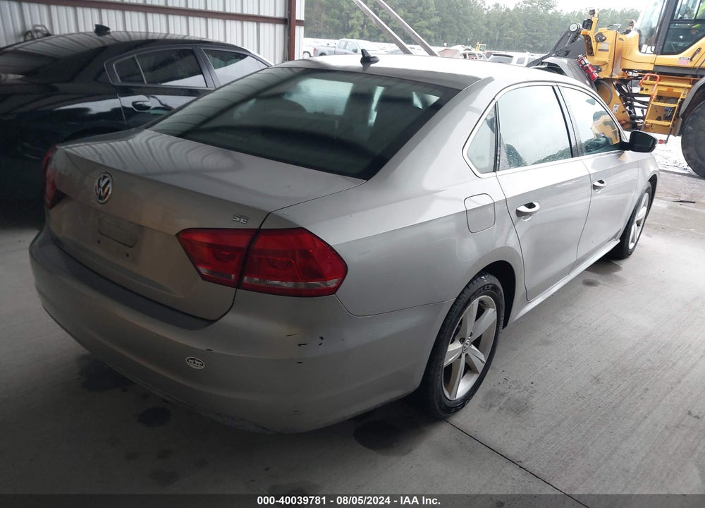2013 VOLKSWAGEN PASSAT 2.5L SE VIN: 1VWBP7A3XDC085128
