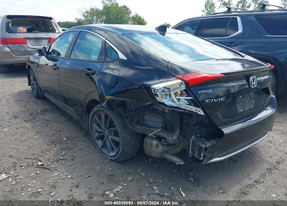 2020 HONDA CIVIC EX VIN: 2HGFC1F35LH680374