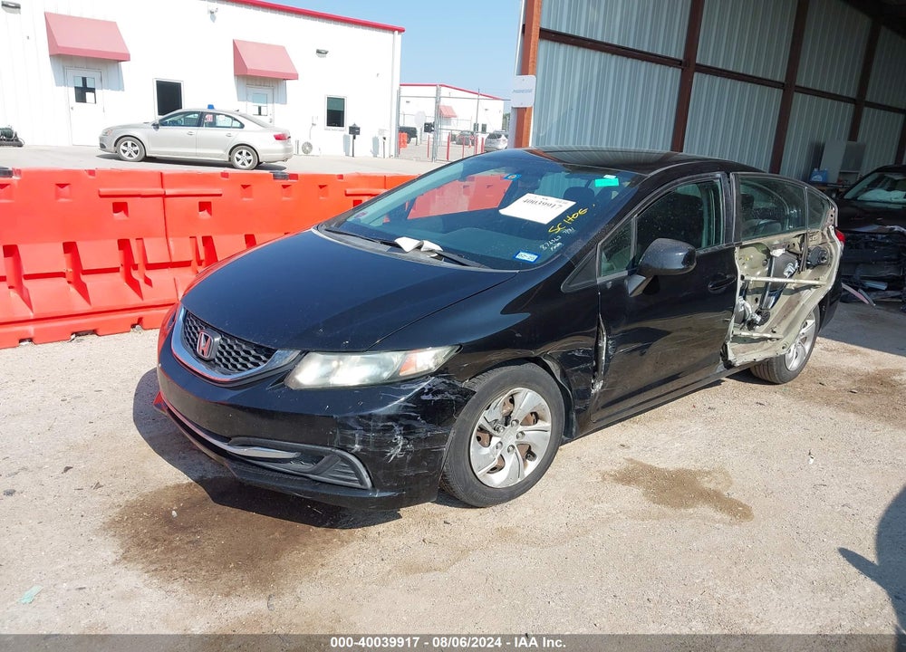 2013 HONDA CIVIC LX VIN: 2HGFB2F5XDH553812