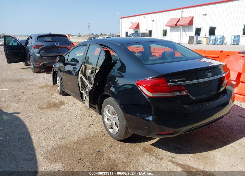2013 HONDA CIVIC LX VIN: 2HGFB2F5XDH553812
