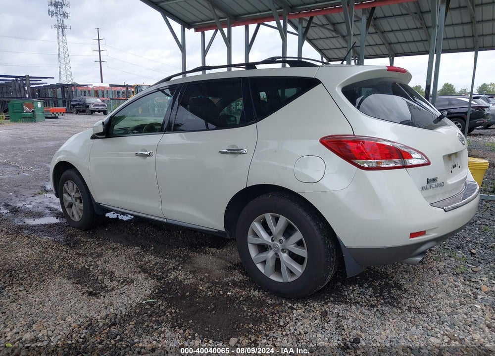 2012 NISSAN MURANO SL VIN: JN8AZ1MU8CW104819