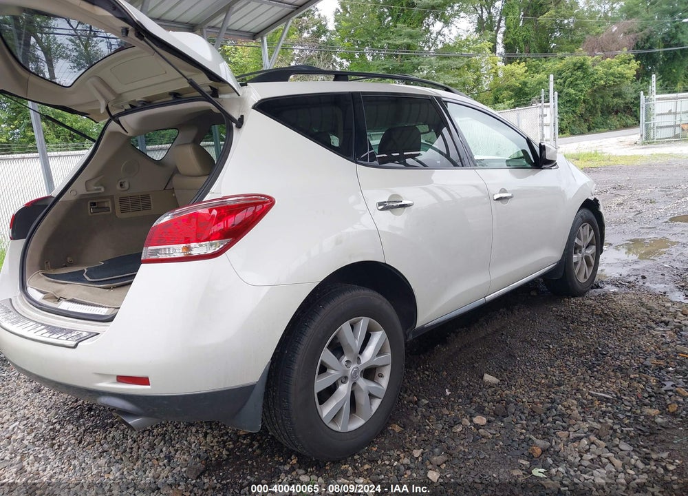 2012 NISSAN MURANO SL VIN: JN8AZ1MU8CW104819