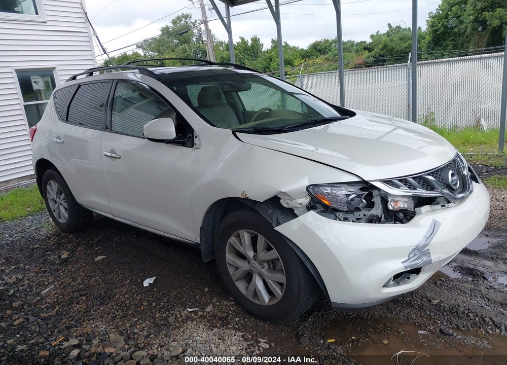 2012 NISSAN MURANO SL VIN: JN8AZ1MU8CW104819